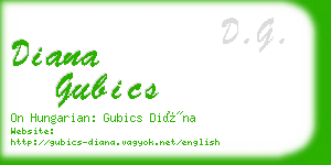 diana gubics business card